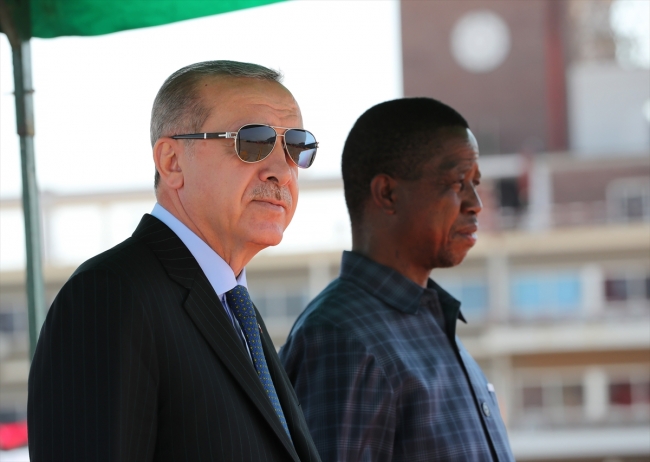 Cumhurbaşkanı Erdoğan Zambiya'da